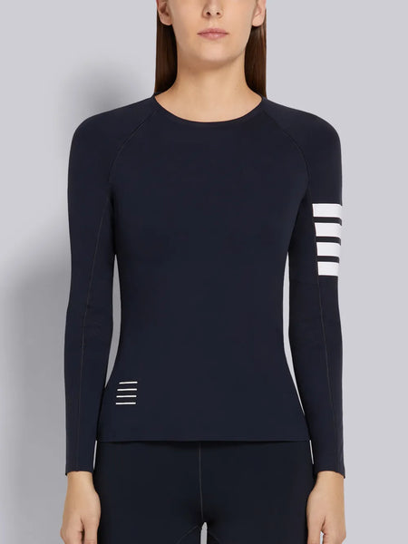 INTERLOCK 4-BAR COMPRESSION TEE NAVY