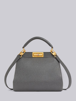 PEBBLE GRAIN LEATHER SMALL DOCTOR BAG