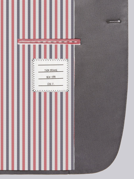 COTTON SUITING ENGINEERED 4-BAR CLASSIC SPORT COAT MED GREY