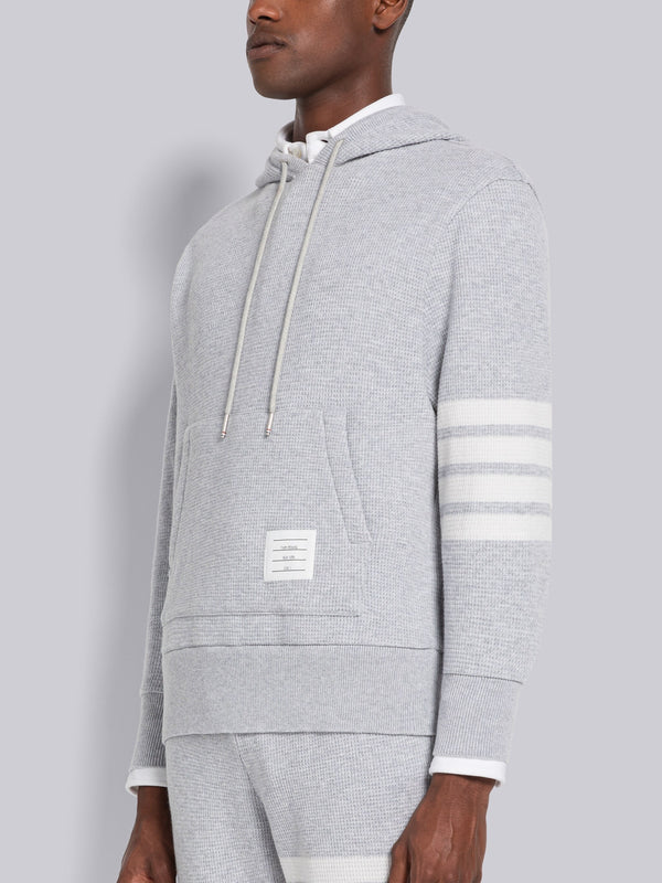 CASHMERE WAFFLE 4-BAR HOODIE PULLOVER - image 4