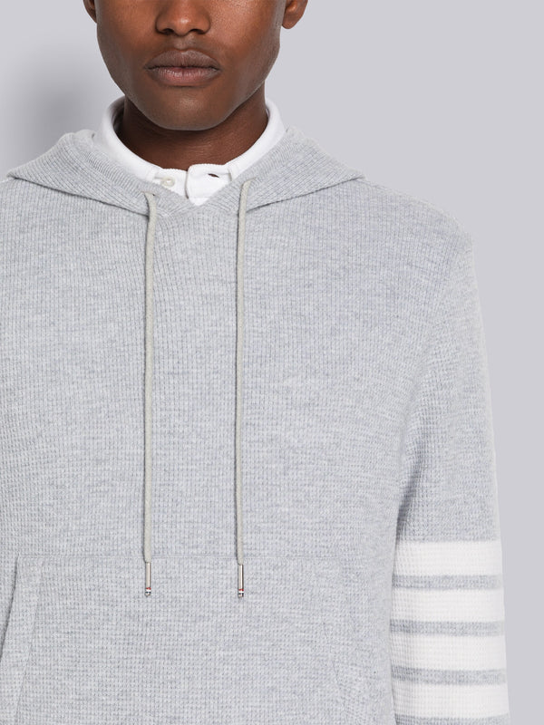 CASHMERE WAFFLE 4-BAR HOODIE PULLOVER - image 5