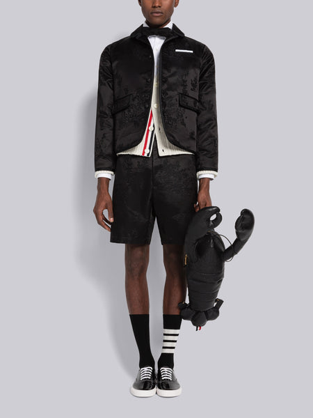 RWB STRIPE TAILORED SHORTS BLACK