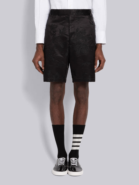 RWB STRIPE TAILORED SHORTS BLACK