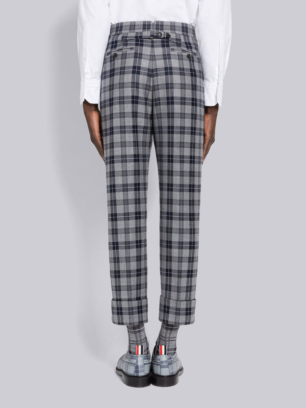 TARTAN WOOL TWILL BACKSTRAP TROUSER - image 2