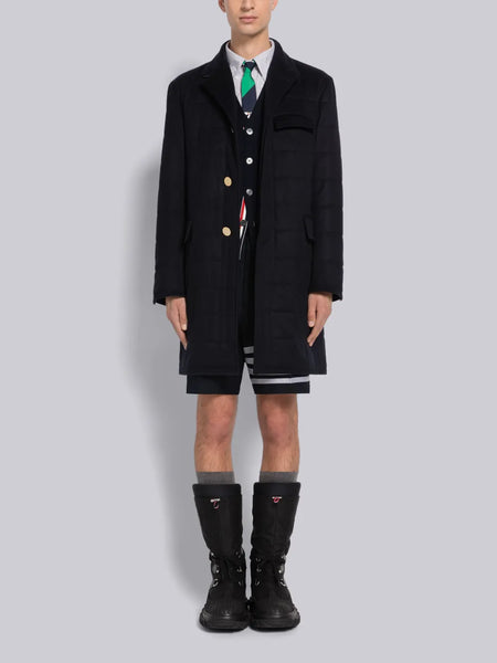CHESTERFIELD CASHMERE DOWN FILLED JACKET NAVY