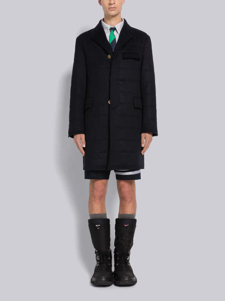 CHESTERFIELD CASHMERE DOWN FILLED JACKET NAVY