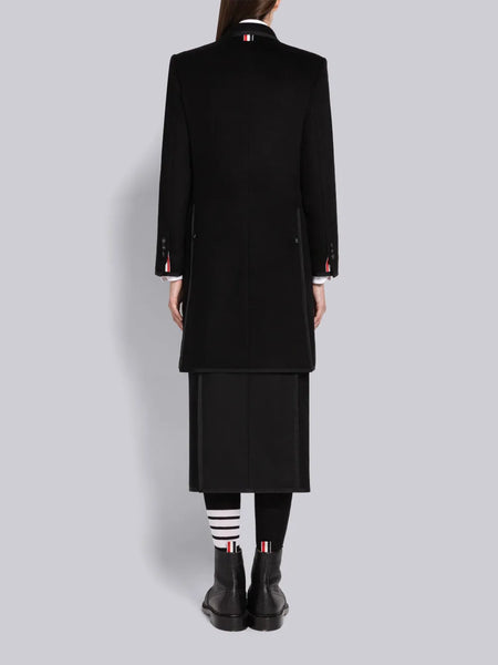 CASHMERE CHESTERFIELD COAT BLACK