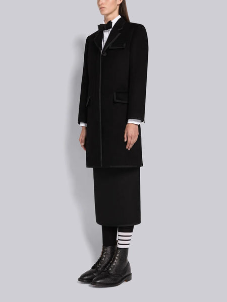 CASHMERE CHESTERFIELD COAT BLACK