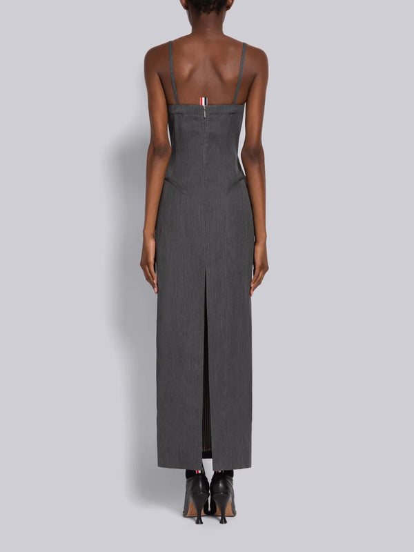 WOOL GABARDINE CORSET PENCIL DRESS - image 4