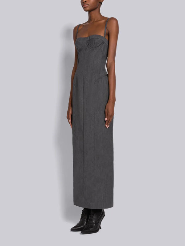 WOOL GABARDINE CORSET PENCIL DRESS - image 3