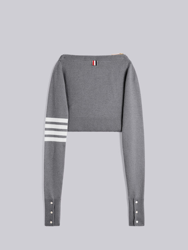 JERSEY STITCH MERINO CREW NECK SWEATER SHELL BAG - image 3