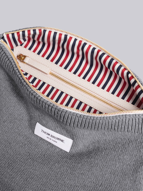 JERSEY STITCH MERINO CREW NECK SWEATER SHELL BAG - image 4