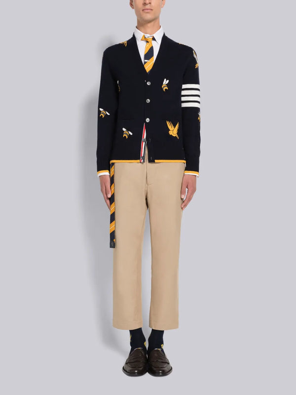 COTTON TWILL STRAIGHT LEG TROUSERS - image 4
