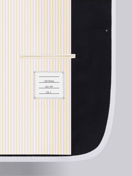 STIFF WOOL GABARDINE CLASSIC SPORT COAT NAVY