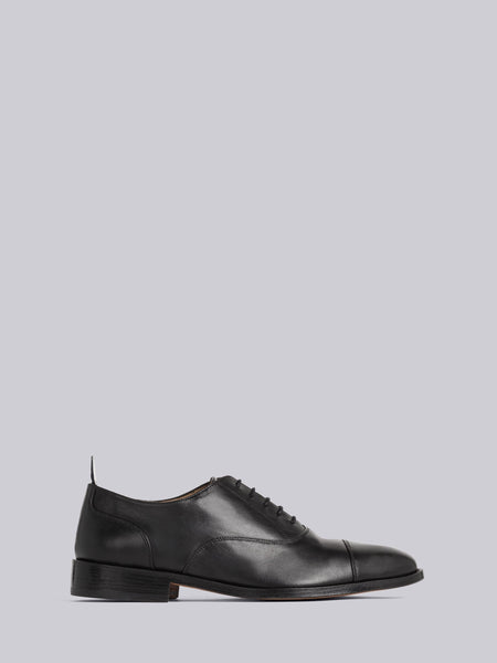 VITELLO CALF LEATHER CAP TOE OXFORD BLACK