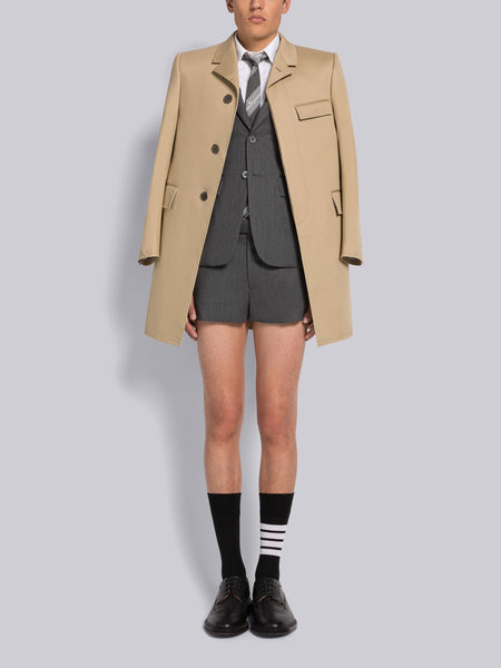 STIFF WOOL GABARDINE CLASSIC SPORT COAT ミディアム グレー