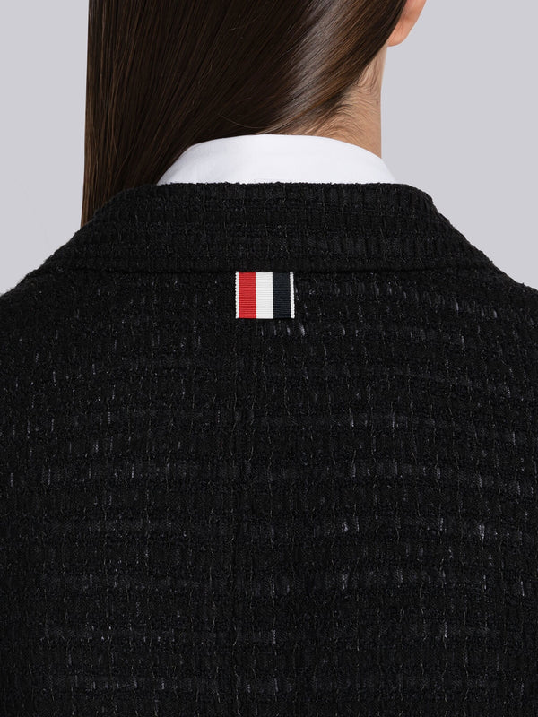 SEERSUCKER TULLE TWEED CROPPED SACK SPORT COAT - image 6