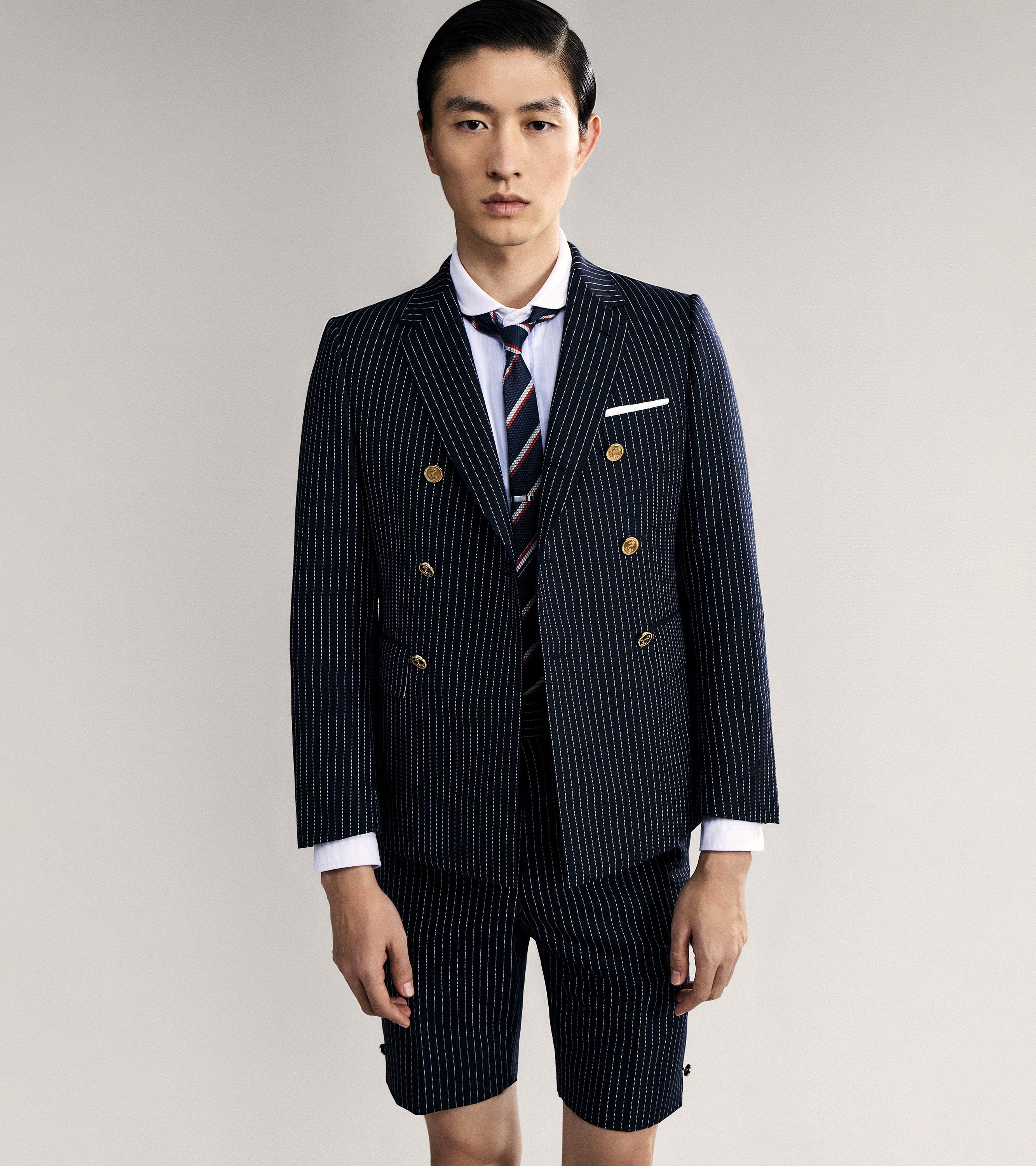 THOM BROWNEトム・ブラウン ネイビー ウールブレザー トム ブラウン 公式オンラインショップ | Thom Browne