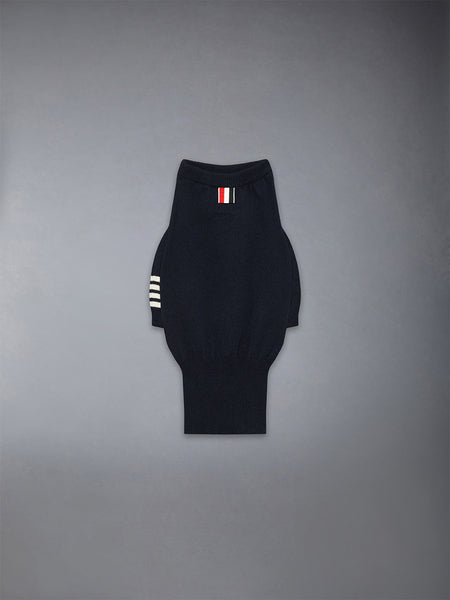 HECTOR BROWNE CASHMERE JERSEY STITCH DOG JUMPER NAVY