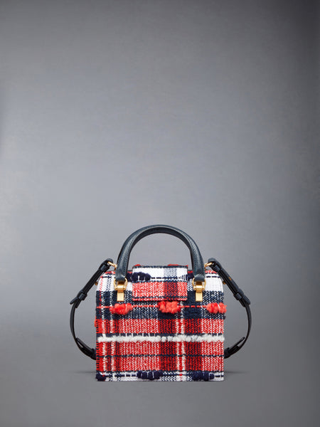 MRS. THOM MINI BAG IN MADRAS CHECK POUF TWEED