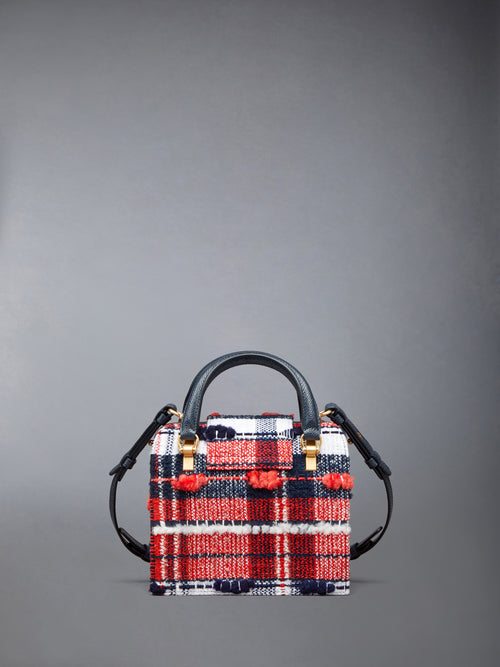 MRS. THOM MINI BAG IN MADRAS CHECK POUF TWEED