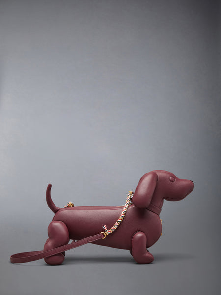 MINI HECTOR BAG IN SOFT PEBBLE GRAIN LEATHER DK BURGUNDY
