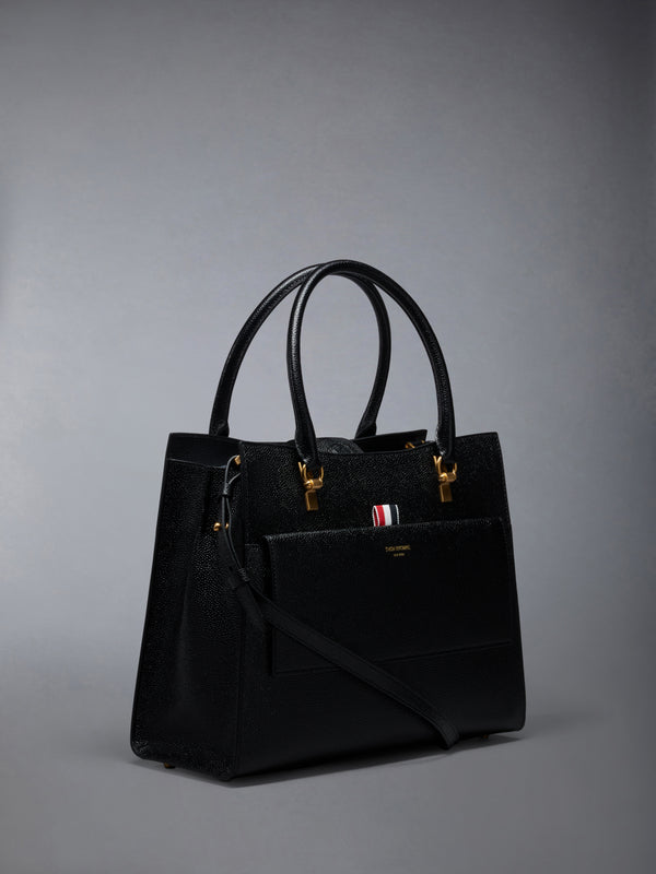 MEDIUM DUET TOTE IN PEBBLE GRAIN LEATHER - image 2