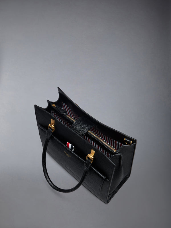 MEDIUM DUET TOTE IN PEBBLE GRAIN LEATHER - image 4