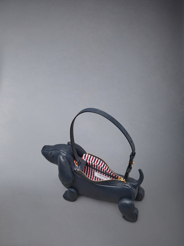 PEBBLE GRAIN HECTOR BAGUETTE BAG - image 5