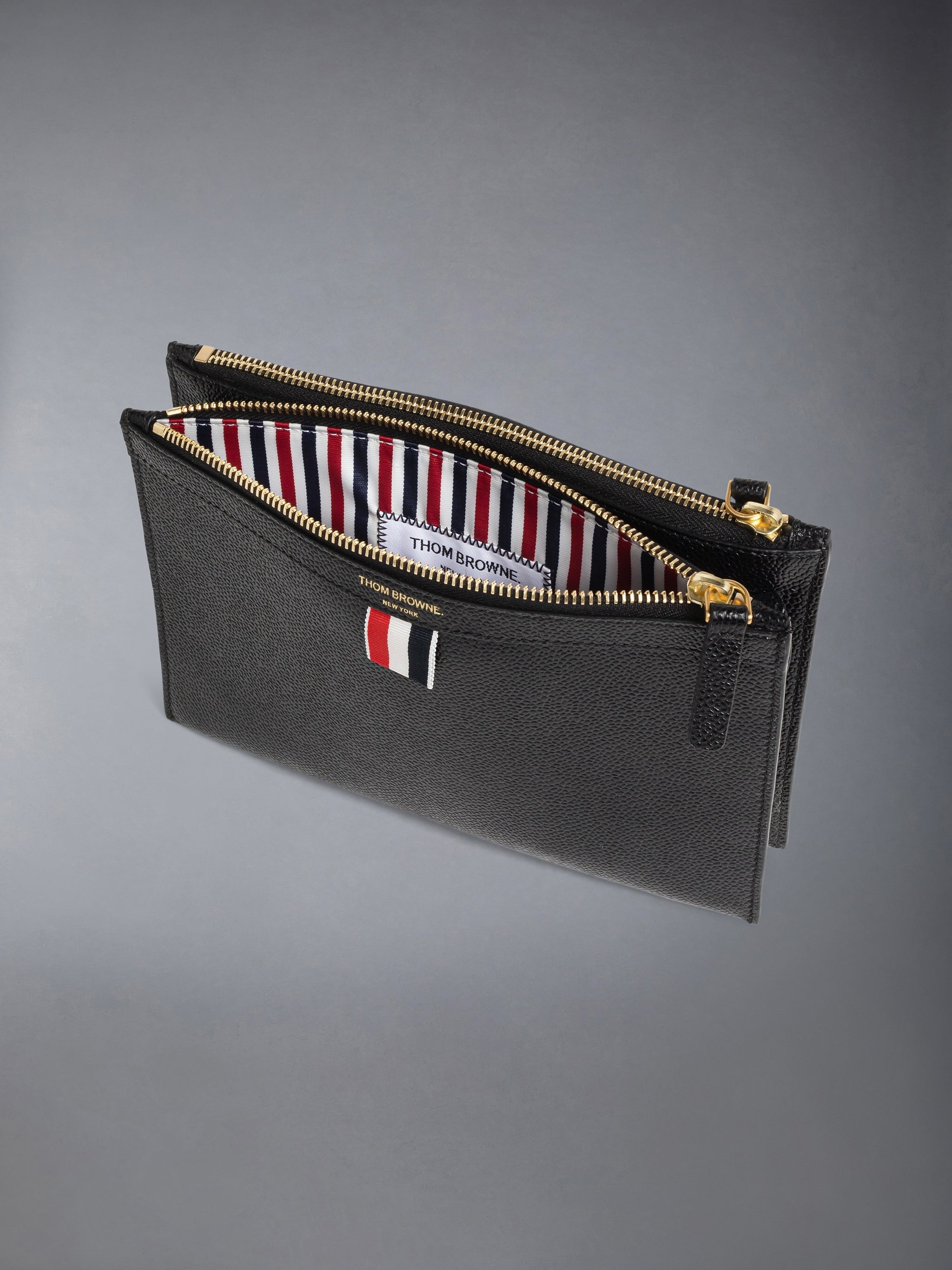 Pebble Grain Small Document Holder Crossbody | Thom Browne