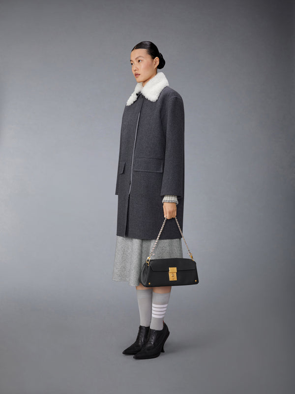 SOFT PEBBLE GRAIN MRS. THOM BAGUETTE CLUTCH - image 4