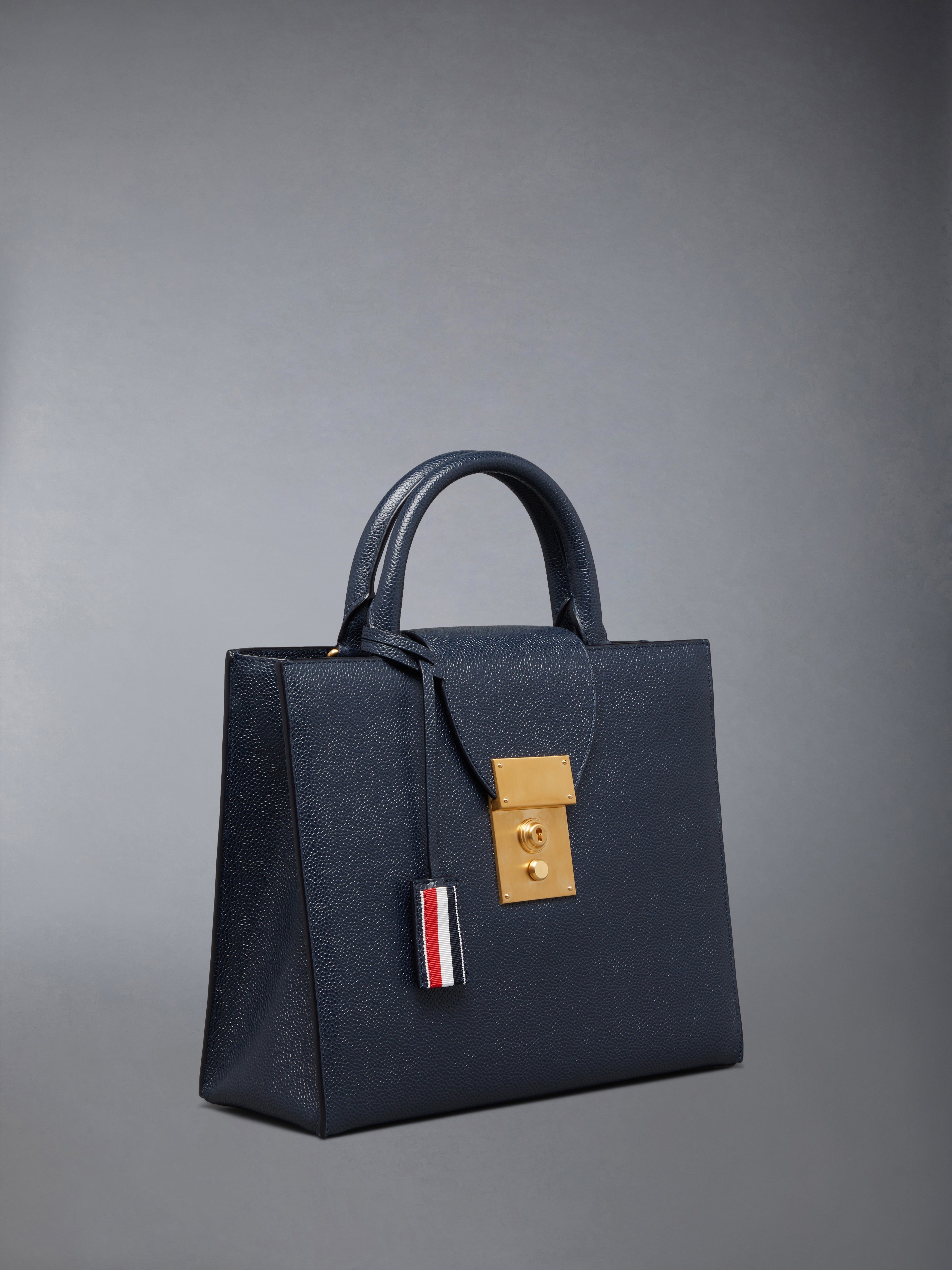 ★THOM BROWNE★ペブルグレーンスモールトート Pebble Grain Small Mr. Thom Tote | Thom Browne