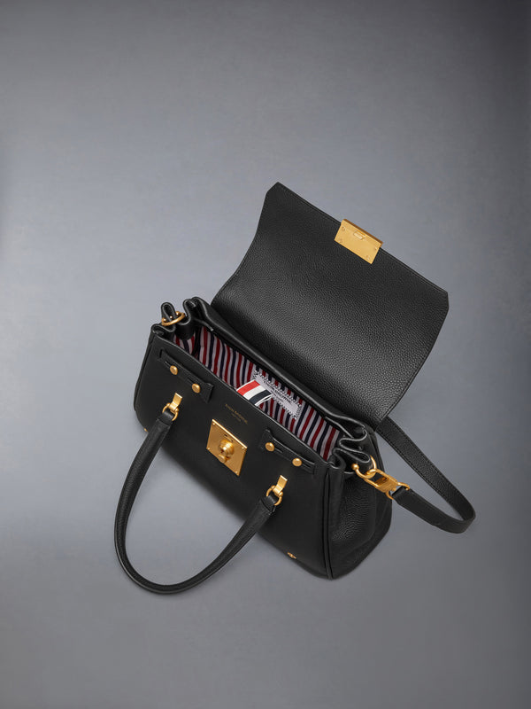 SMALL BOLTON BAG IN SOFT PEBBLE GRAIN LEATHER - image 6