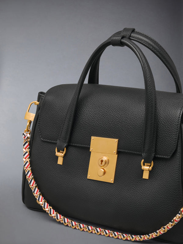 SMALL BOLTON BAG IN SOFT PEBBLE GRAIN LEATHER - image 7