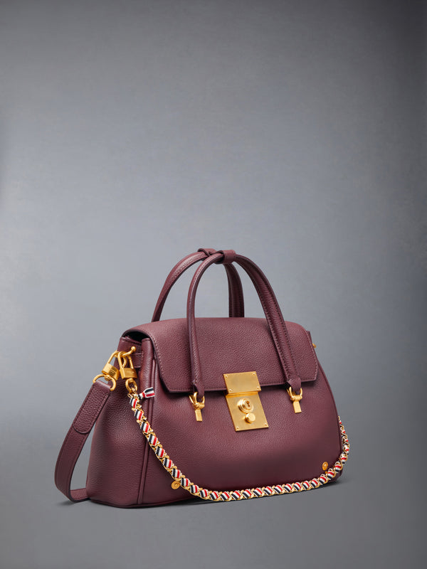 SMALL BOLTON BAG IN SOFT PEBBLE GRAIN LEATHER - image 3
