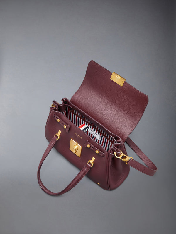 SMALL BOLTON BAG IN SOFT PEBBLE GRAIN LEATHER - image 6