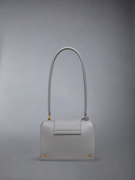 PEBBLE GRAIN MRS. THOM TRIANGLE BAG LT GREY