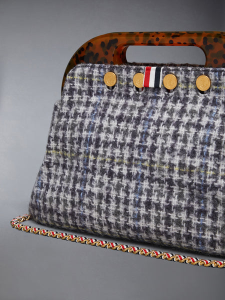 GUNCLUB CHECK HAIRY MOHAIR BERMUDA BAG