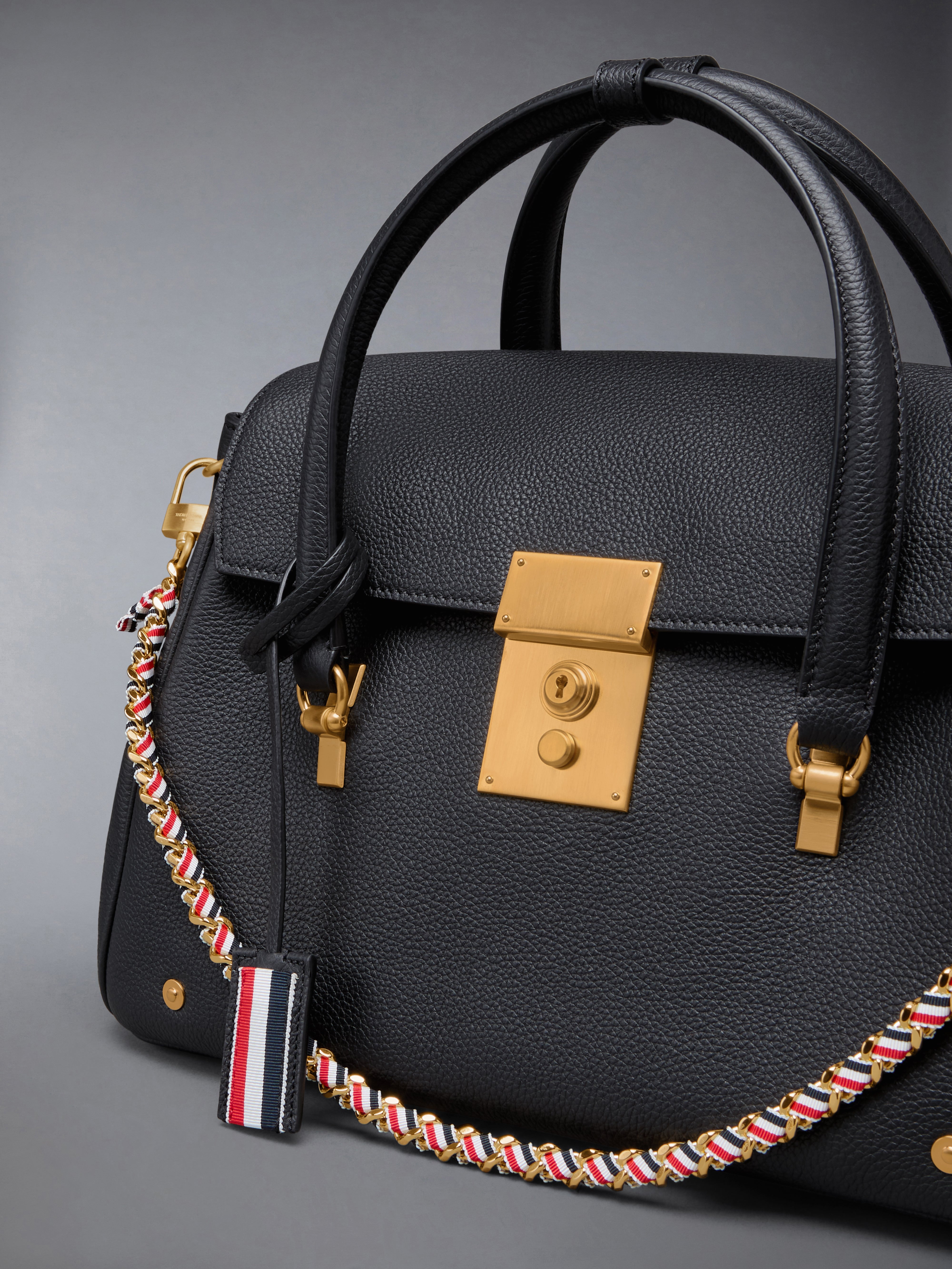 Bolton Bag In Soft Pebble Grain Leather | Thom Browne