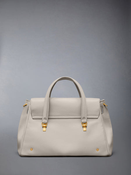 BOLTON BAG IN SOFT PEBBLE GRAIN LEATHER OFF WHITE