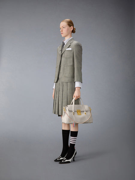 BOLTON BAG IN SOFT PEBBLE GRAIN LEATHER OFF WHITE