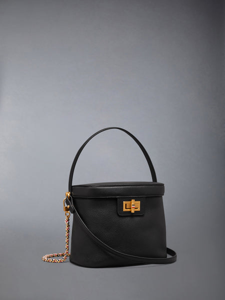 소프트 페블 그레인 박스 백 블랙