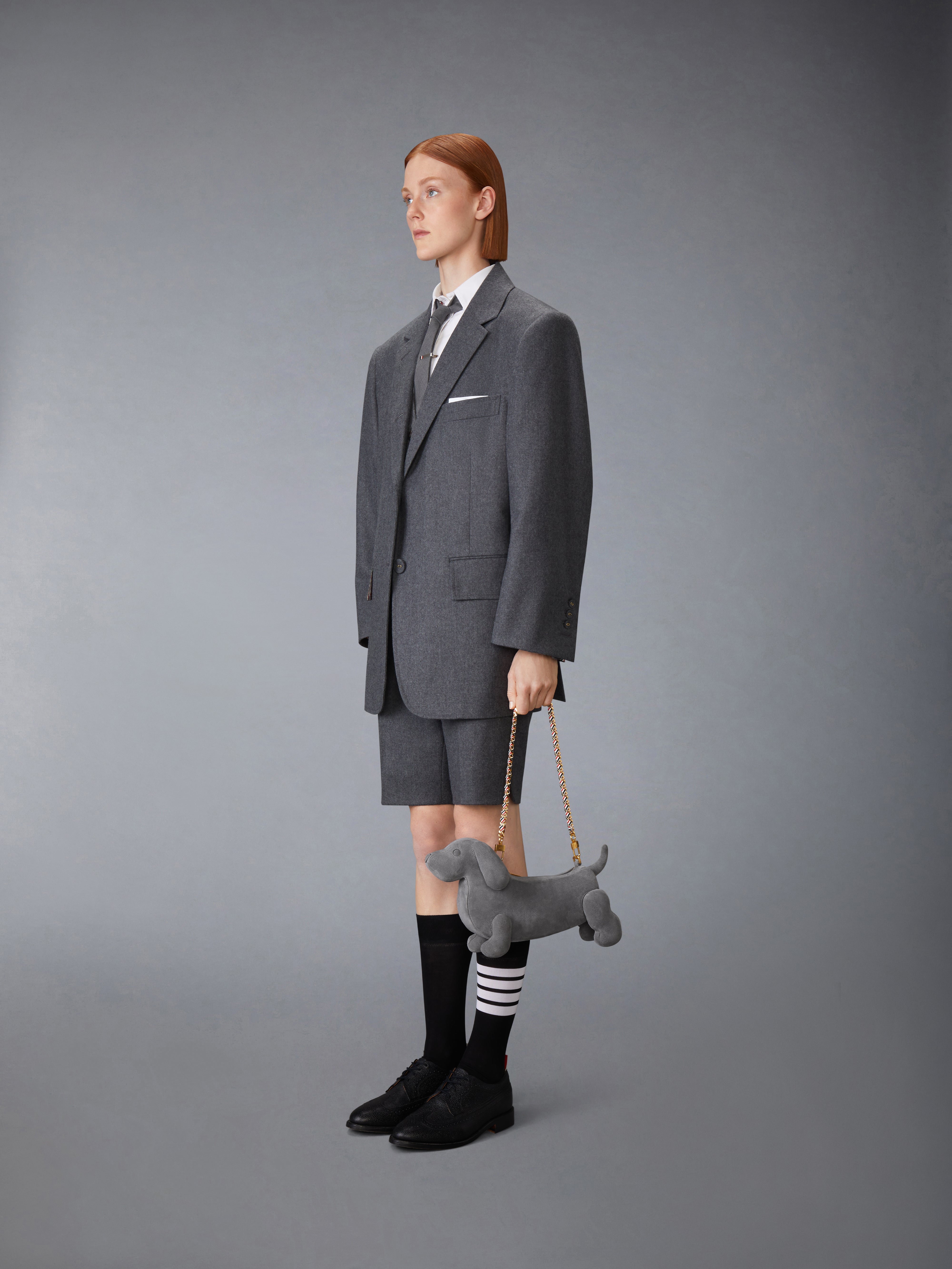 Calf Suede Baby Hector Bag | Thom Browne