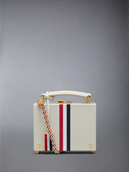 PEBBLE GRAIN RWB CHAIN MICRO ATTACHE CASE KHAKI