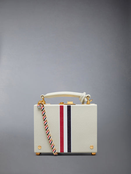 PEBBLE GRAIN RWB CHAIN MICRO ATTACHE CASE KHAKI