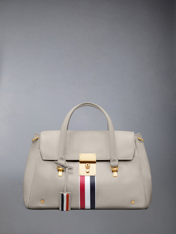 RWB STRIPE BOLTON BAG IN SOFT PEBBLE GRAIN LEATHER - featured image