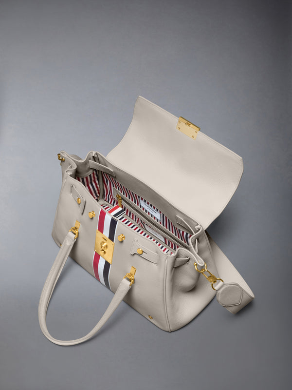 RWB STRIPE BOLTON BAG IN SOFT PEBBLE GRAIN LEATHER - image 6