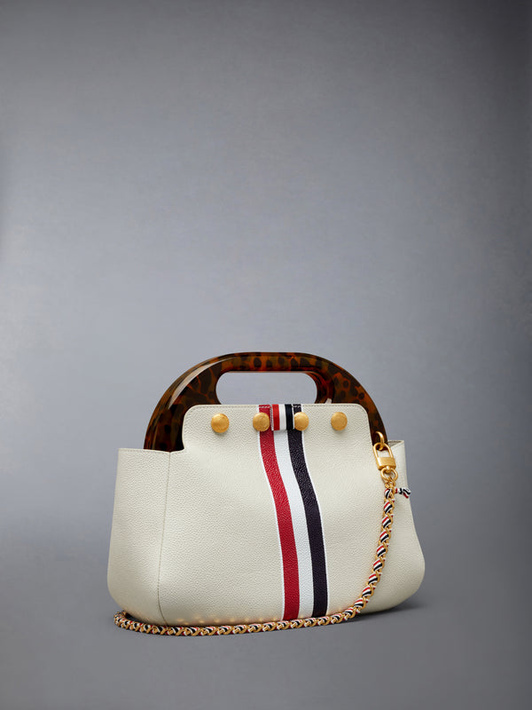 RWB STRIPE MINI TEVIOT BAG IN PEBBLE GRAIN LEATHER - image 3