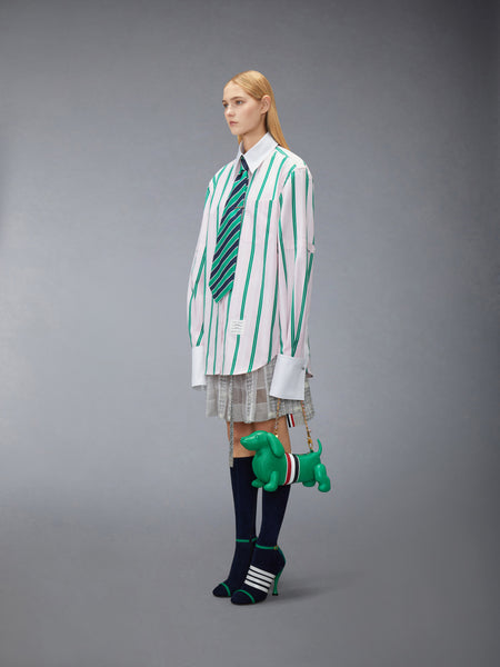 RWB STRIPE BABY HECTOR IN PEBBLE GRAIN LEATHER GREEN