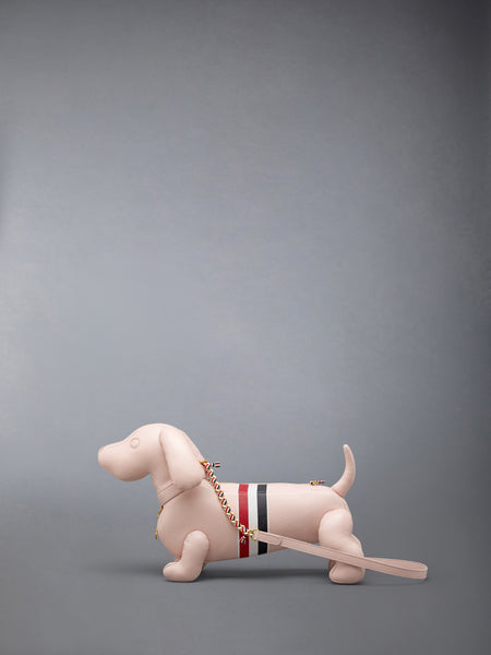 RWB STRIPE MINI HECTOR IN PEBBLE GRAIN LEATHER LIGHT PINK